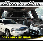 Stretched Lincoln Town Car With Dark Interior Design